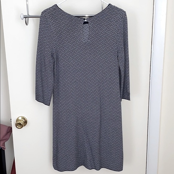 Zara Knit 3/4 Sleeve Pattern Mini-Dress | Size M - Picture 2 of 5